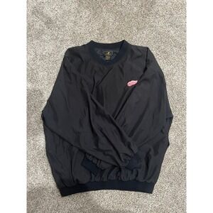 Affinity Detroit Red Wings Windbreaker Pullover Jacket Black Mens XL NHL Hockey